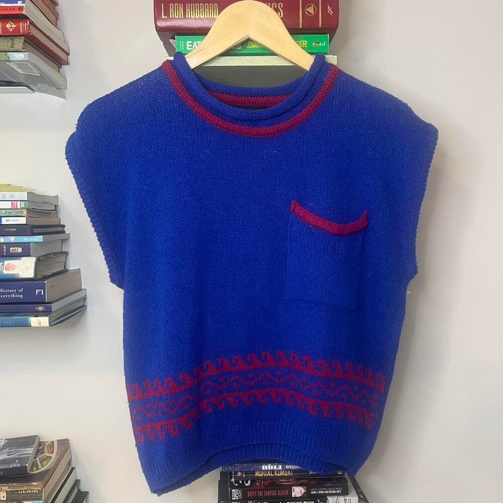 Vintage 1980s Silk Blend Summer Sweater Top Size M